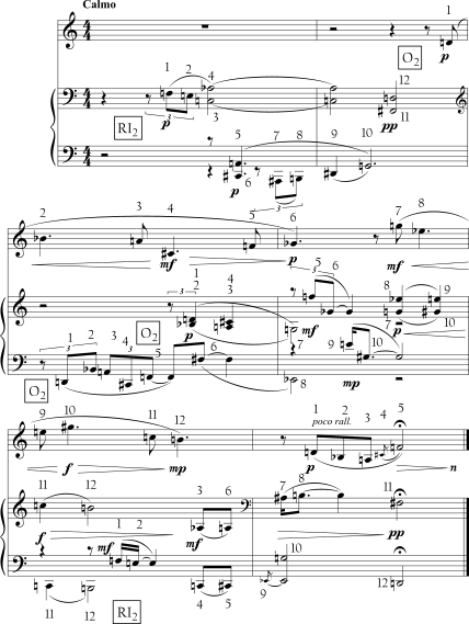 a contagem das doze na melodia e no acompanhamento